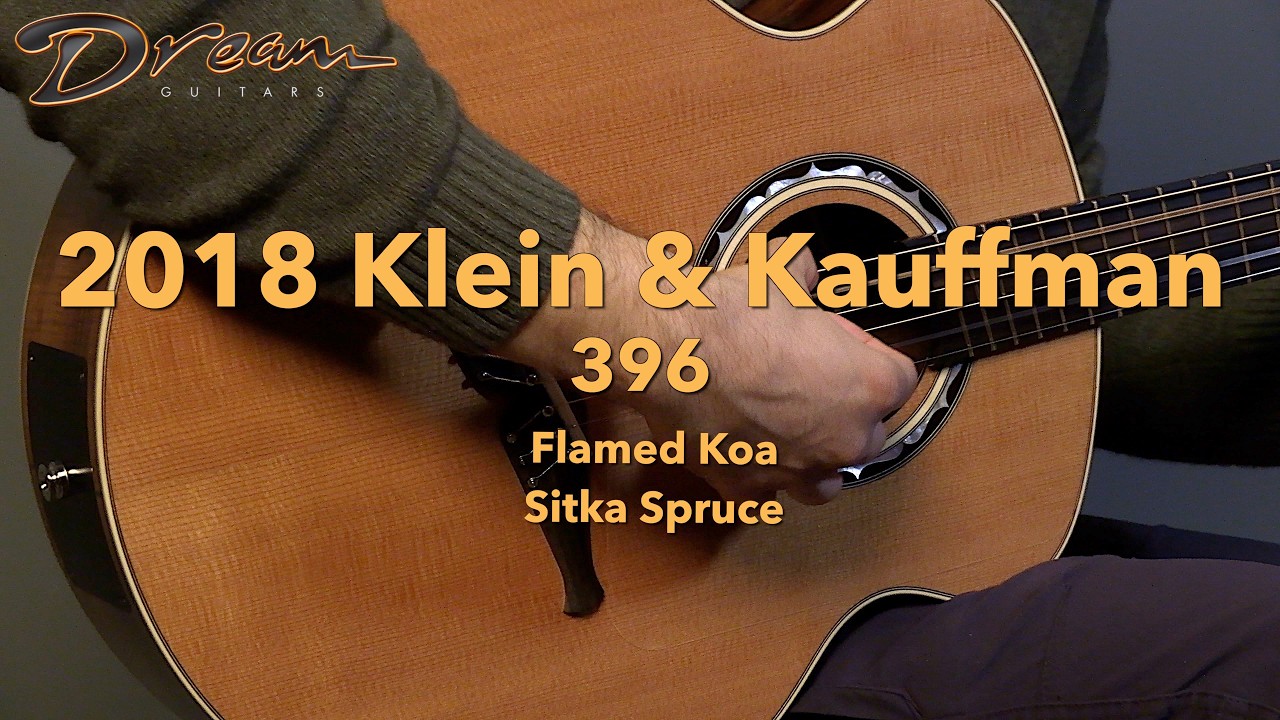 Dream Guitars - 2018 Klein & Kauffman 396, Flamed Koa & Sitka Spruce #guitardemo #guitarcraft