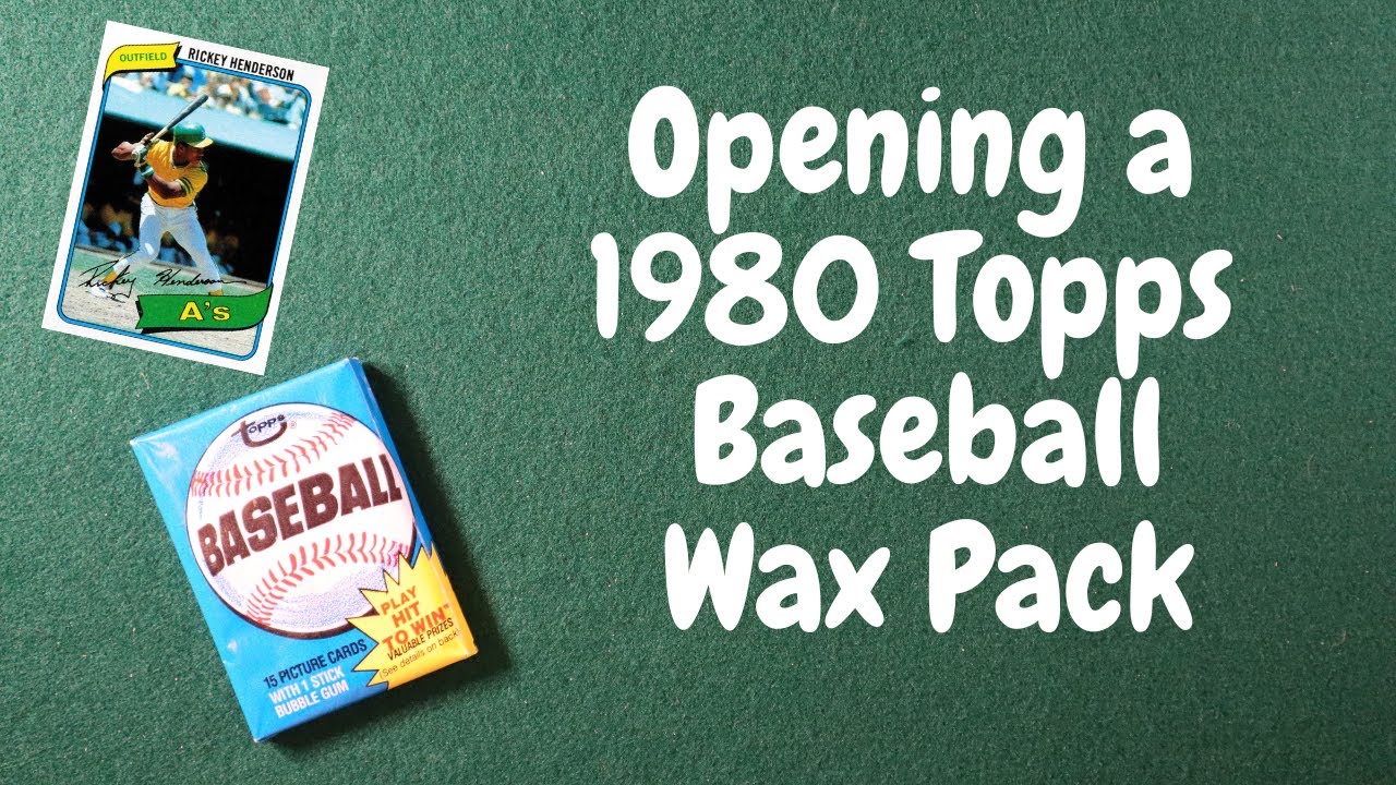 Opening a 1980 Topps Baseball Wax Pack
