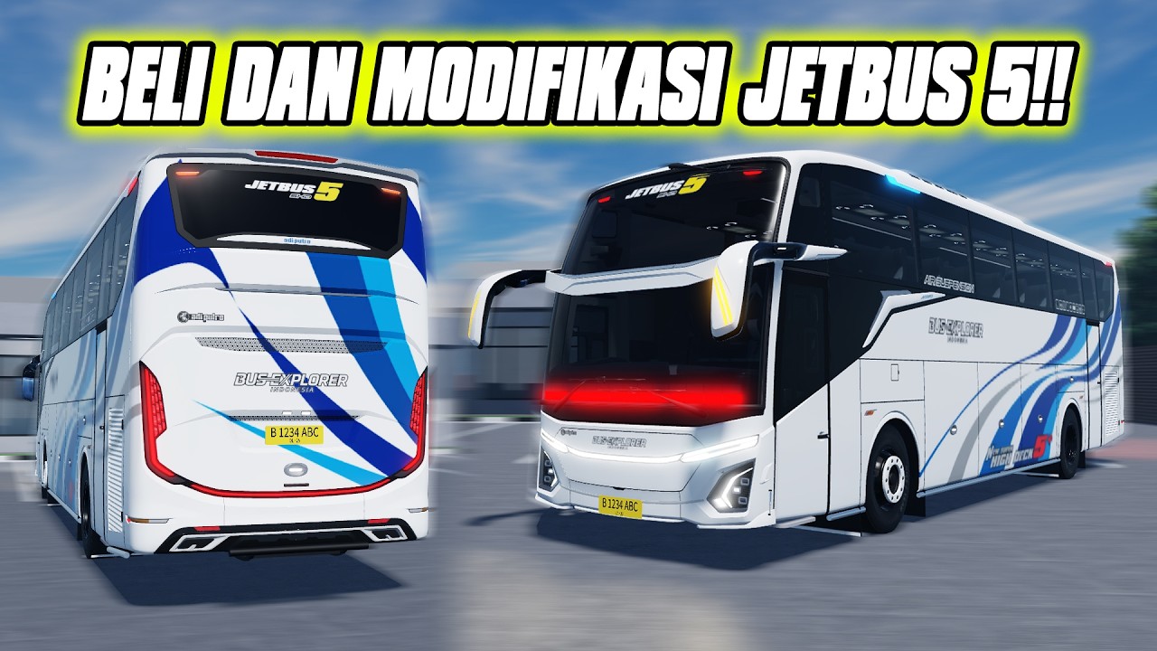 BELI DAN MODIFIKASI JETBUS 5 BUS EXPLORER INDONESIA | ROBLOX ID