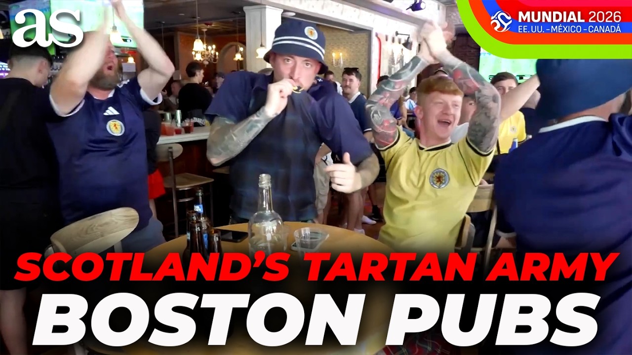 SCOTLAND'S TARTAN ARMY takes over BOSTON PUBS during WORLD CUP chaos