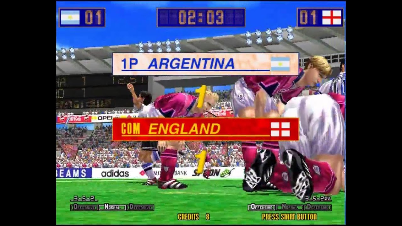 Virtua Striker 2 '98 - Argentina Playthrough - Supermodel