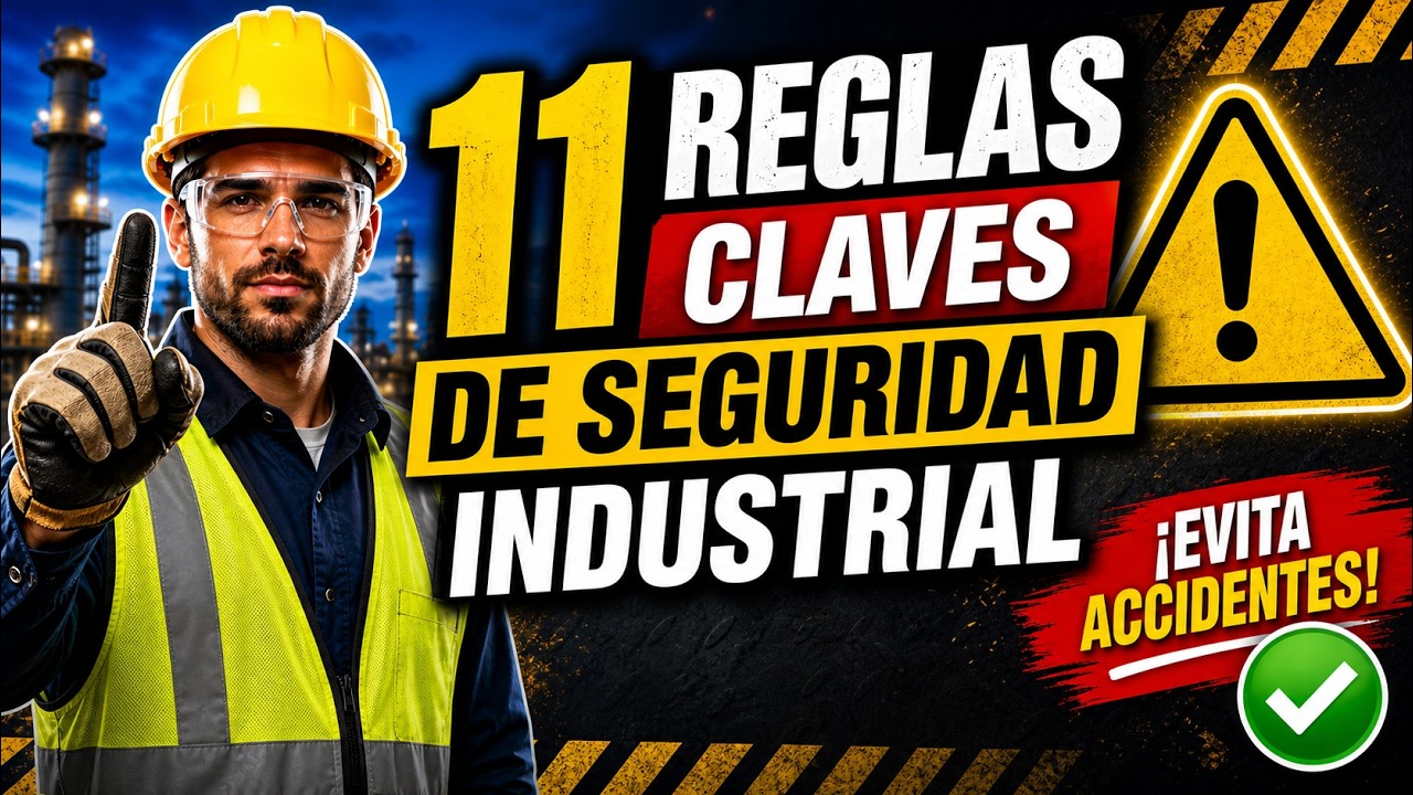 🔹 ⚠️ 11 Reglas Claves de Seguridad Industrial 🚧 ¡Evita Accidentes! ✅