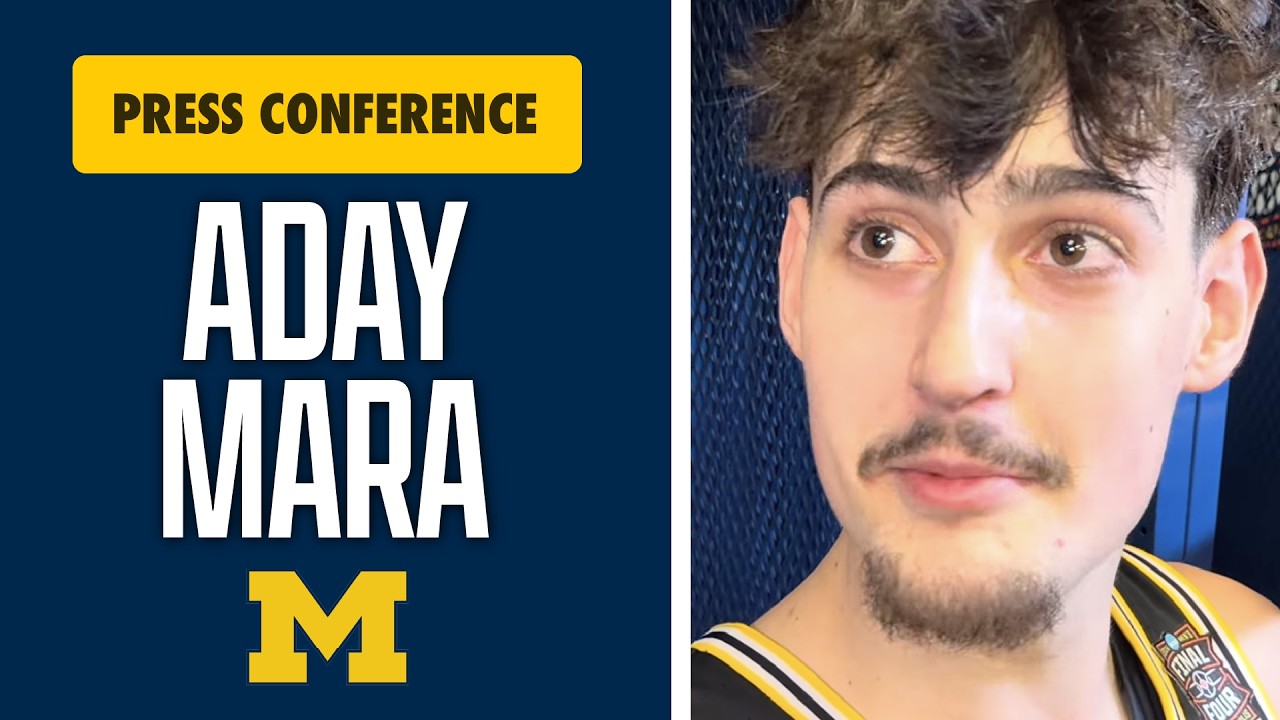 Адай Мара из баскетбольной команды Мичигана анализирует свою победу над Аризоной в полуфинале.