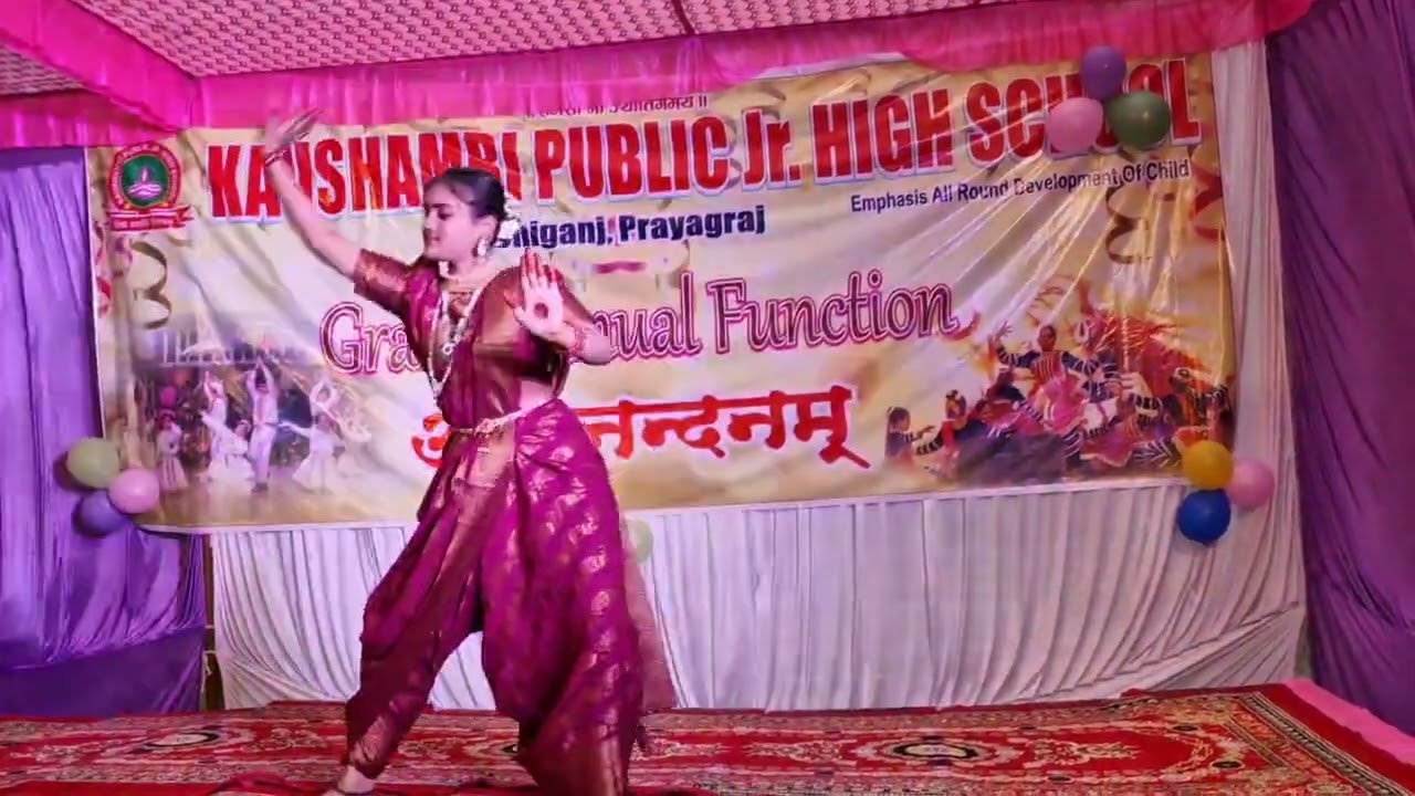 Aigiri nandini classical 💃dance #classicaldance #annualfunction #aigirinandini #viral #celebration 
