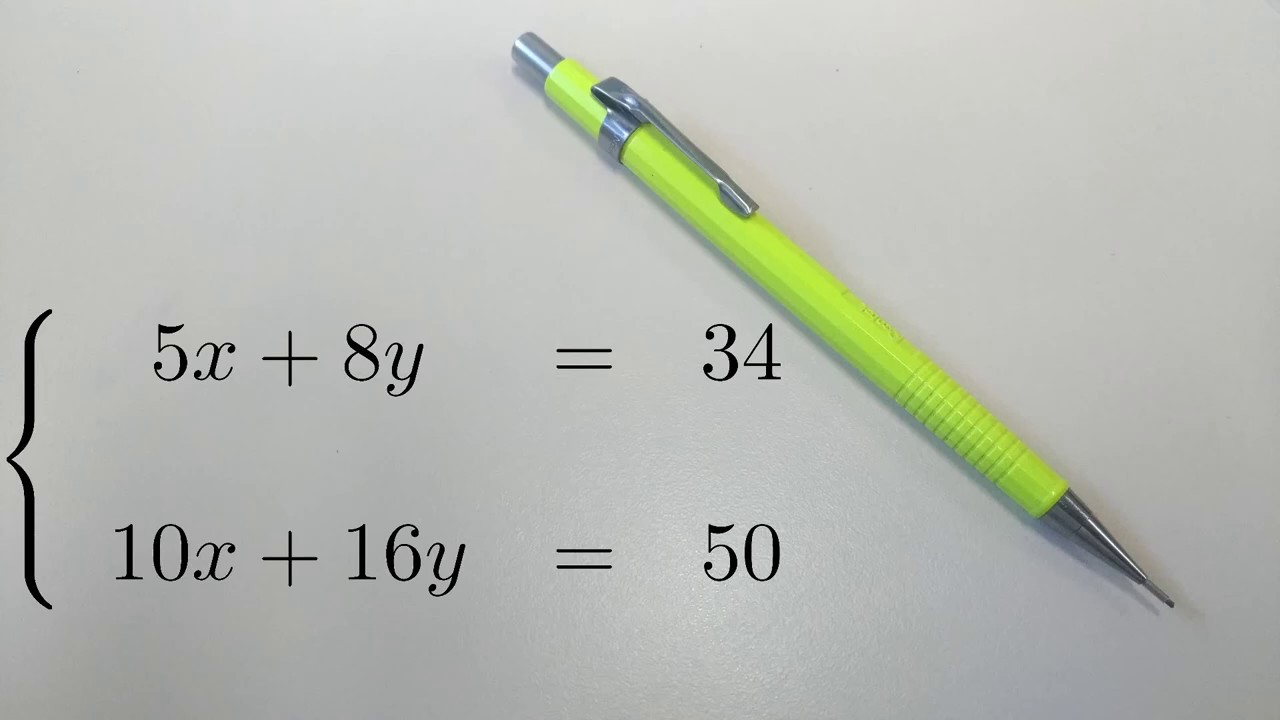Resolvendo um Sistema 2x2 via ESCALONAMENTO ( Gauss Jordan ) - GAAL S01E01