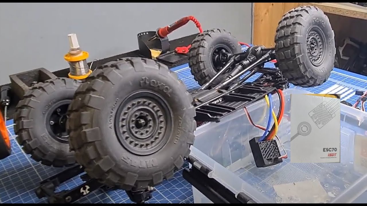 Регулятор ISDT ESC70 Настройка, запуск , тест.70A Brushed Motor ESC Waterproof 2-3S