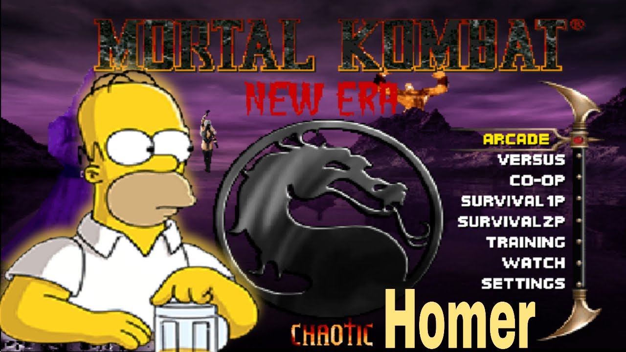 Mortal Kombat Chaotic New Era Homer Playthrough