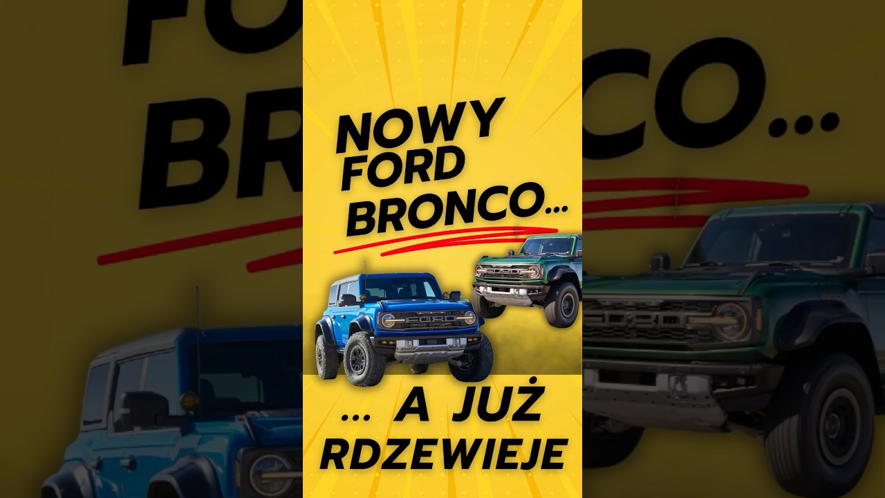 NOWY A JUŻ RDZEWIEJE&hellip; #fordbronco #bronco #newford #newcar #problem #motoryzacja #ciekawostka #news