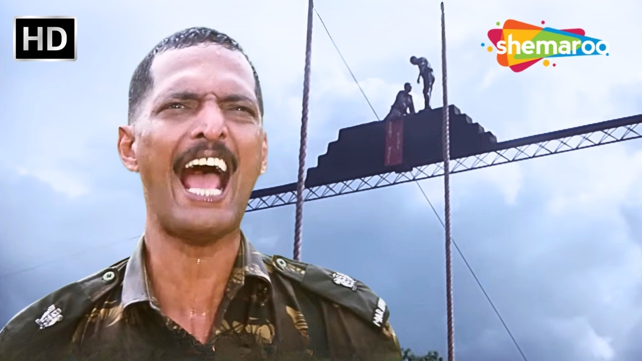 Commando Jump! | Nana Patekar का रोंगटे खड़े कर देने वाला सीन 😱 | Prahaar | MUST WATCH Best Scene