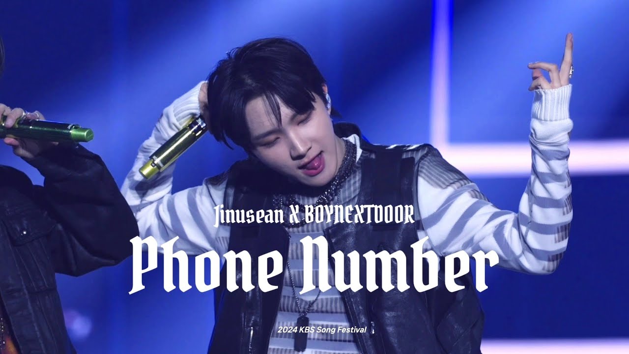 [4K] 241220 KBS 가요대축제 - JINUSEAN X BOYNEXTDOOR '전화번호(Phone Number)' 운학 직캠 WOONHAK FOCUS FAMCAM