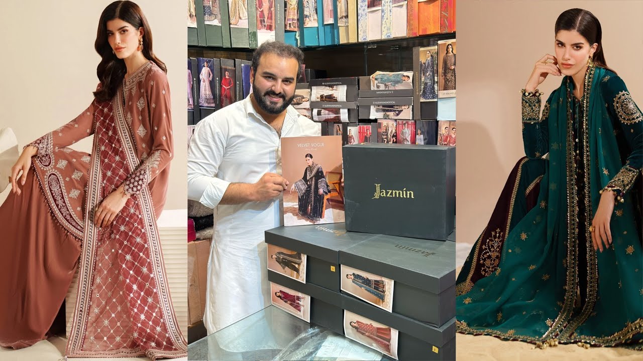 VOGUE VELVET BY JAZMIN / French Velvet / 2025 Latest Collection / Luxury Formals / SHAHNAZ SILK
