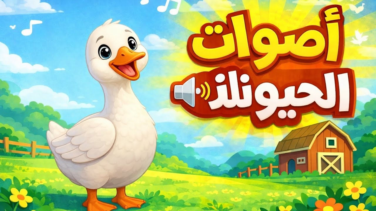 سلسلة تعلم اشكال واصوات الحيوانات ،صوت  الاوزة 