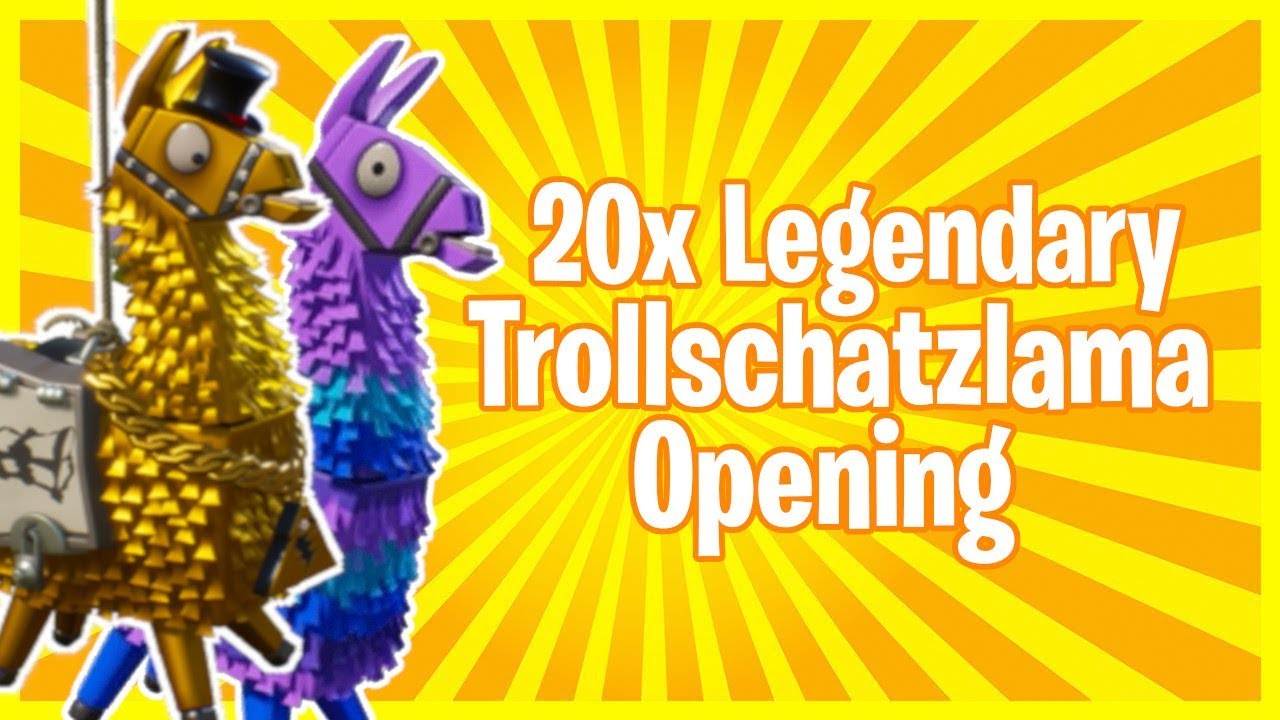 20x LEGENDÄRES TROLLSCHATZLAMA OPENING !!! 10.000 EVENT TICKETS !!! - Fortnite Rette die Welt
