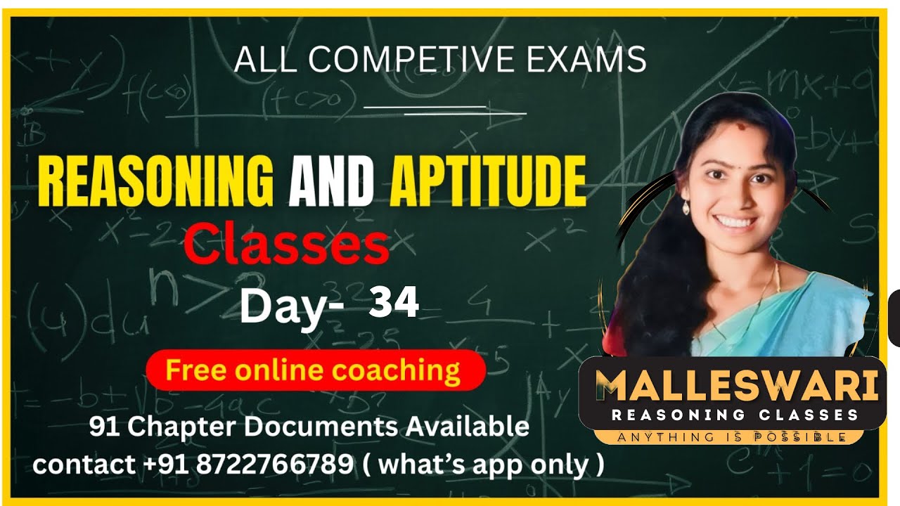 Day 34//Logical reasoning //Malleswari reasoning classes//All competitive exams
