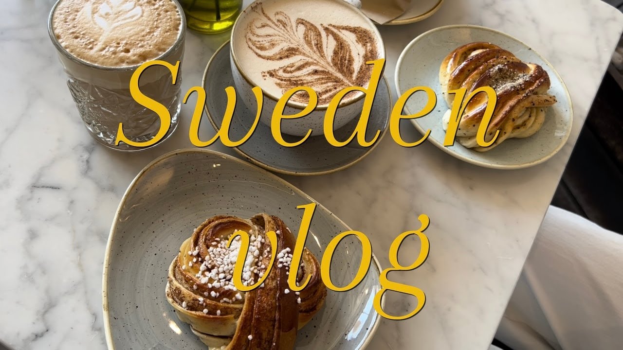 【スウェーデンvlog🇸🇪】本場のシナモンロールを食べた日/魔女の宅急便の街ガムラスタン/人生初お城/今日もスーパー巡り
