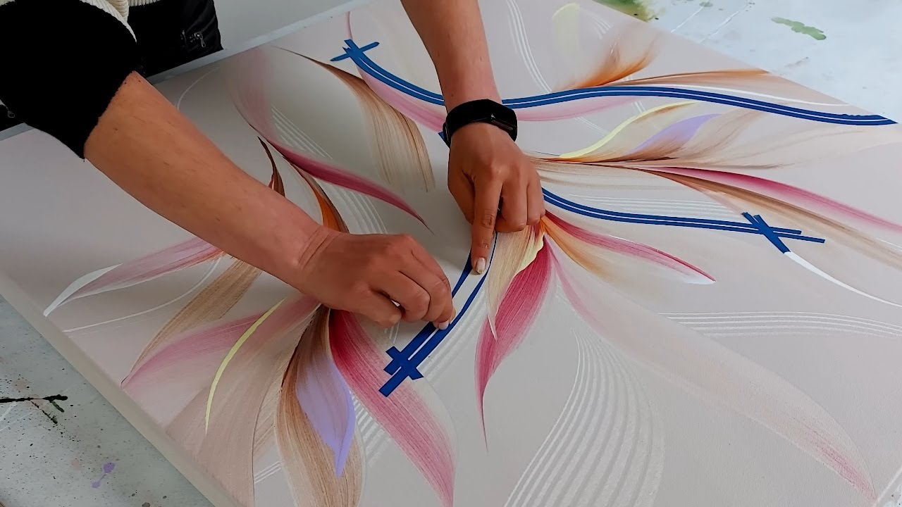 I Think I Just Painted My Favorite One Yet! / Abstract Floral Acrylic Painting