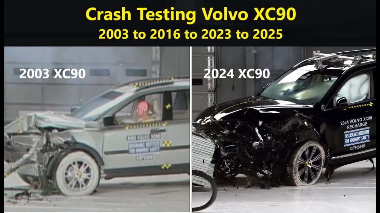 Краш-тесты Volvo XC90: старое против нового!