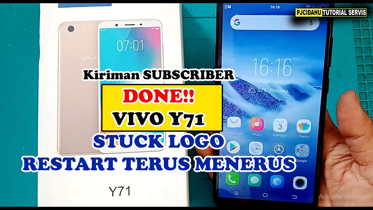 Kiriman Subscriber‼️ Cara Atasi Vivo Y71 Stuk Restart Terus Menerus