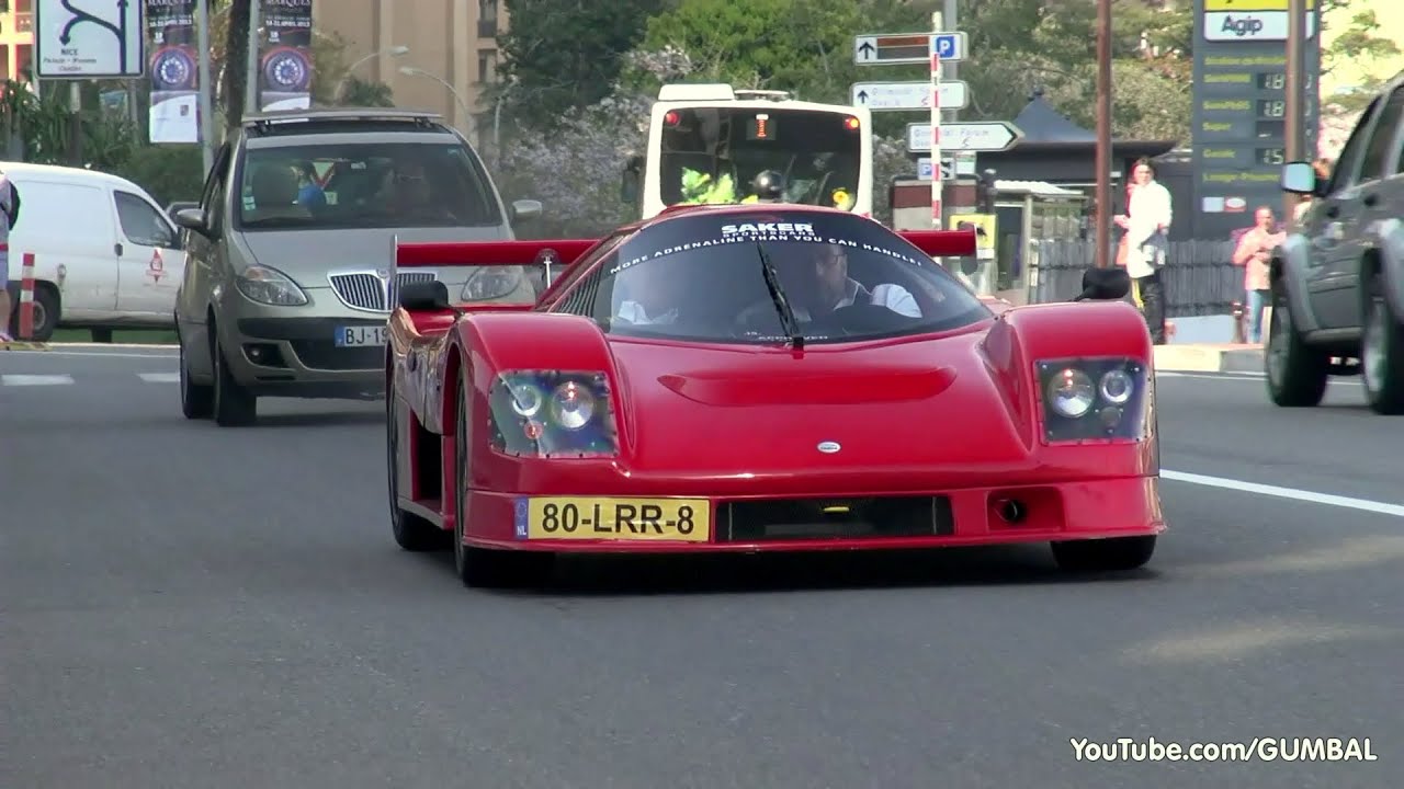 SAKER RapX/GT: Accelerations + Exhaust Sounds in Monaco!