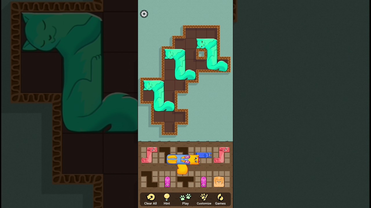 Try to solve New Puzzle cats #casual #satisfying #gameplay #games