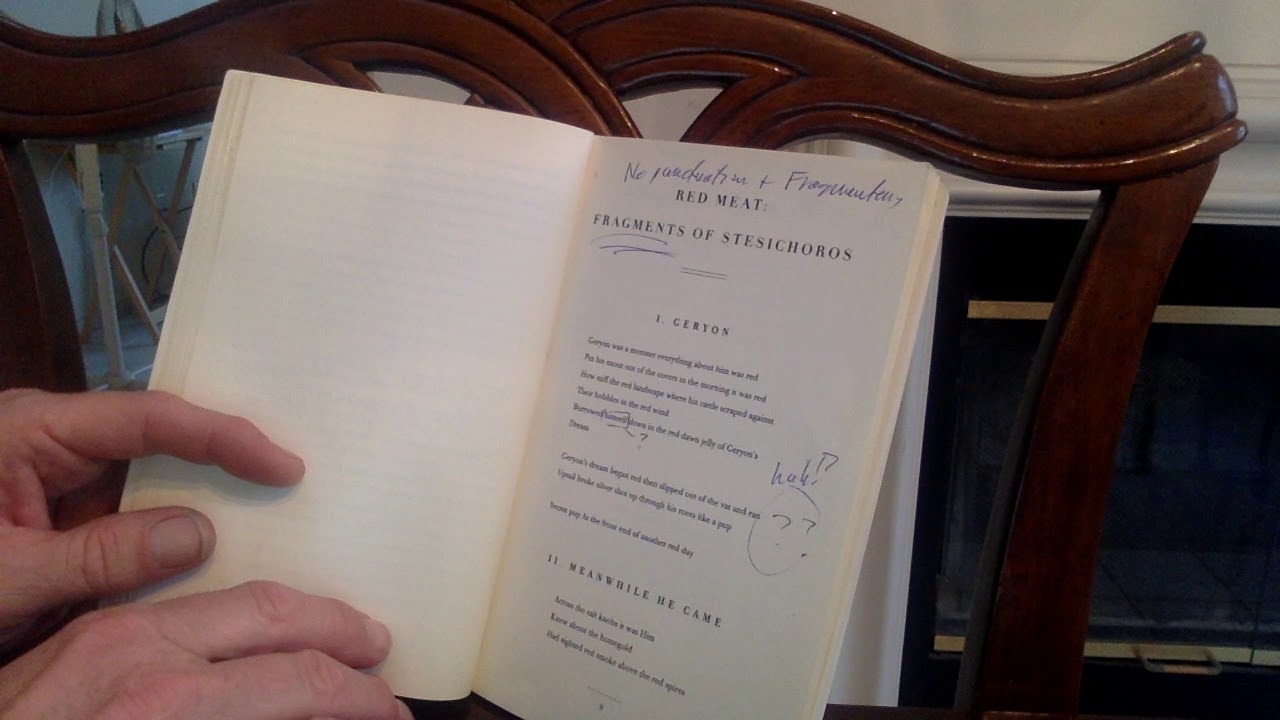 Autobiography of Red, Comments on the Introductory Material, Part One