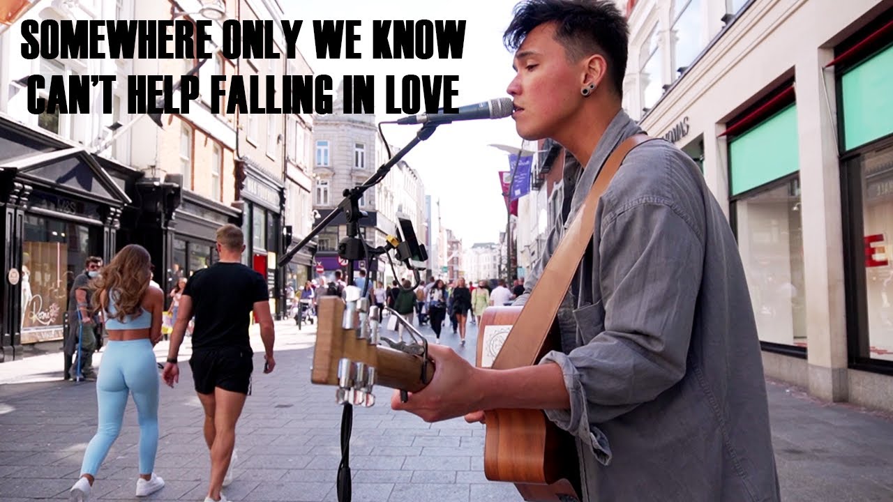 busking: somewhere only we know - can't help falling in love / keane - elvis presley