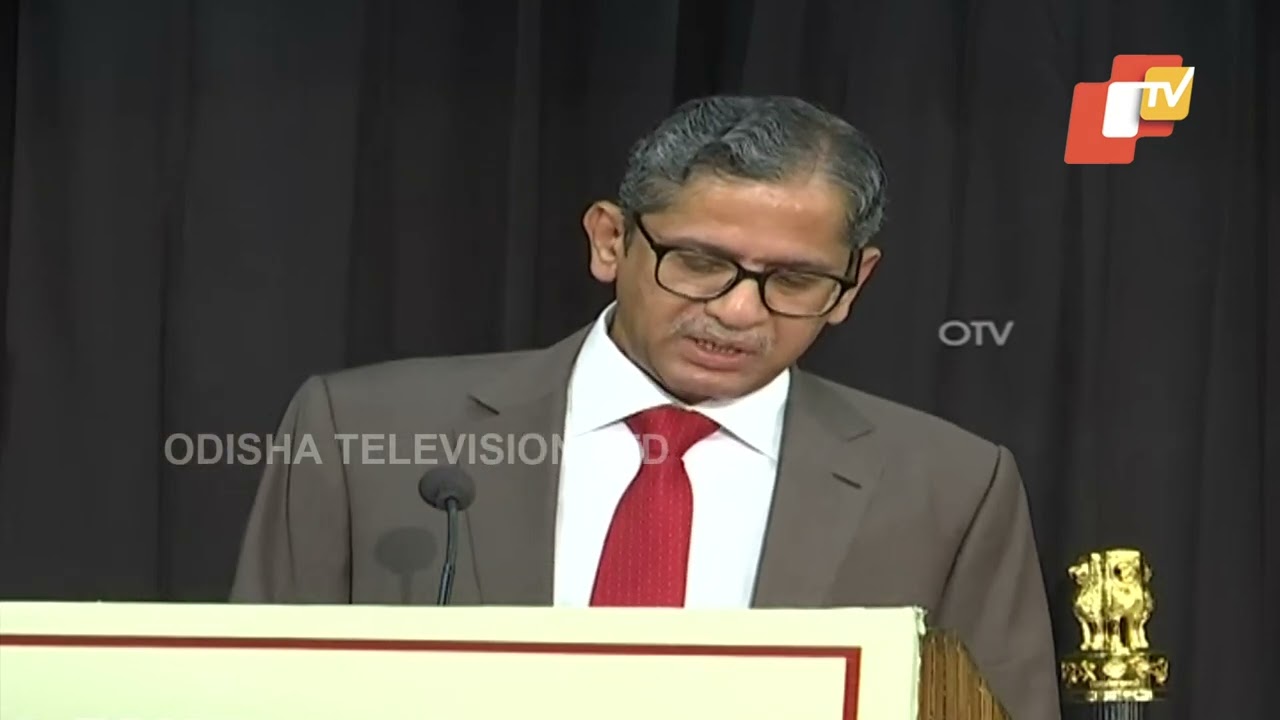 Former CJI NV Ramana addresses at India International Centre