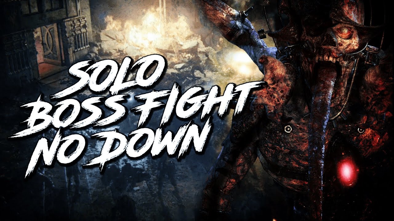 *SOLO* BOSS FIGHT WITHOUT GOING DOWN - THE SHADOWED THRONE [COD WW2 ZOMBIES]