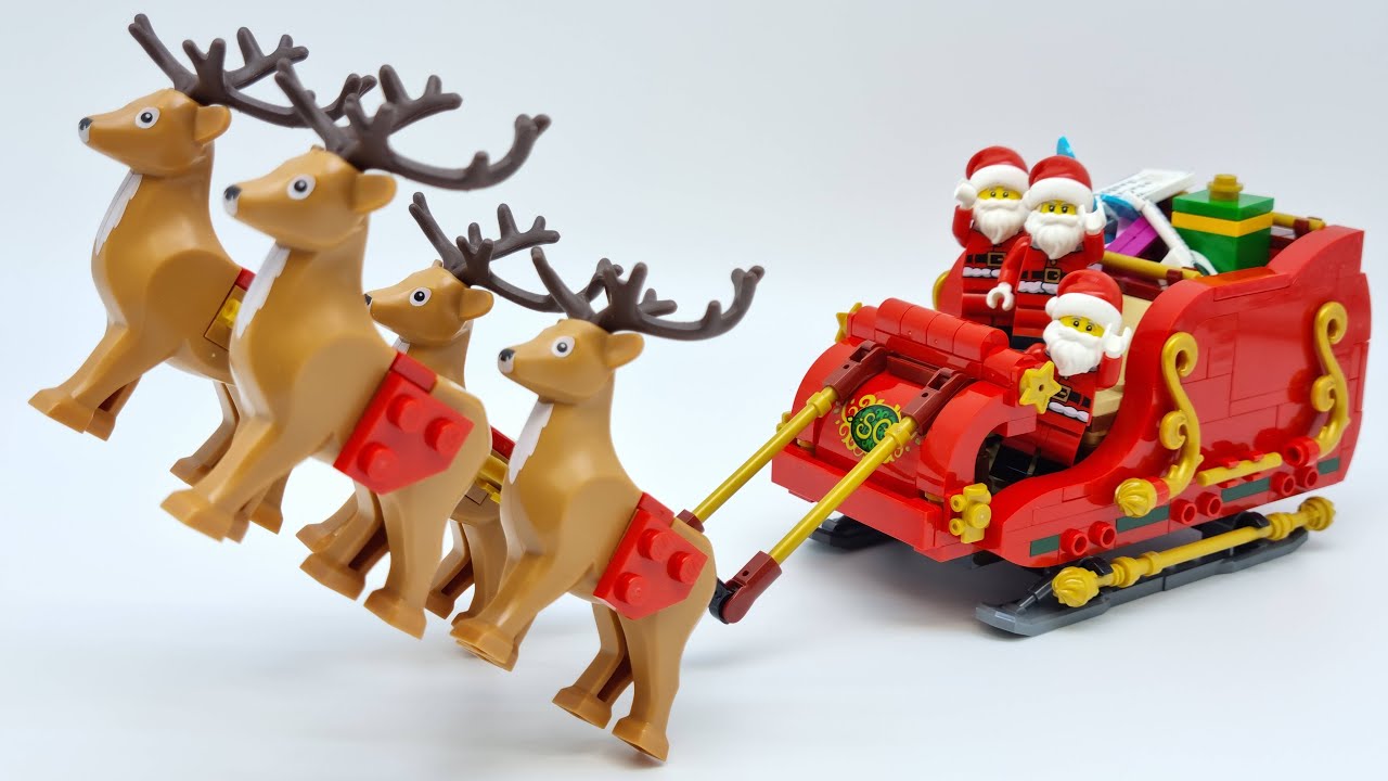 [SUB] 하늘을 나는 산타! LEGO 40499 산타의 썰매 리뷰 Santa's Sleigh Review with Speedbuild