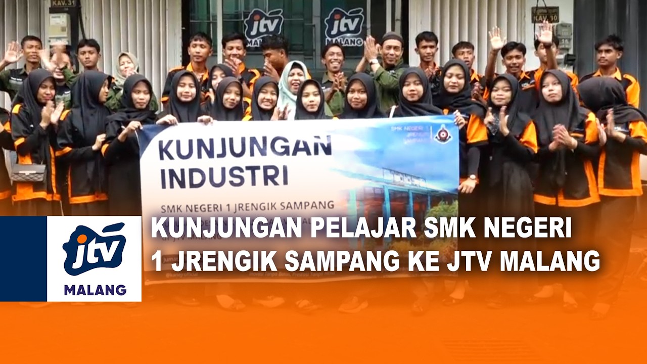 KUNJUNGAN PELAJAR SMK NEGERI 1 JRENGIK SAMPANG KE JTV MALANG