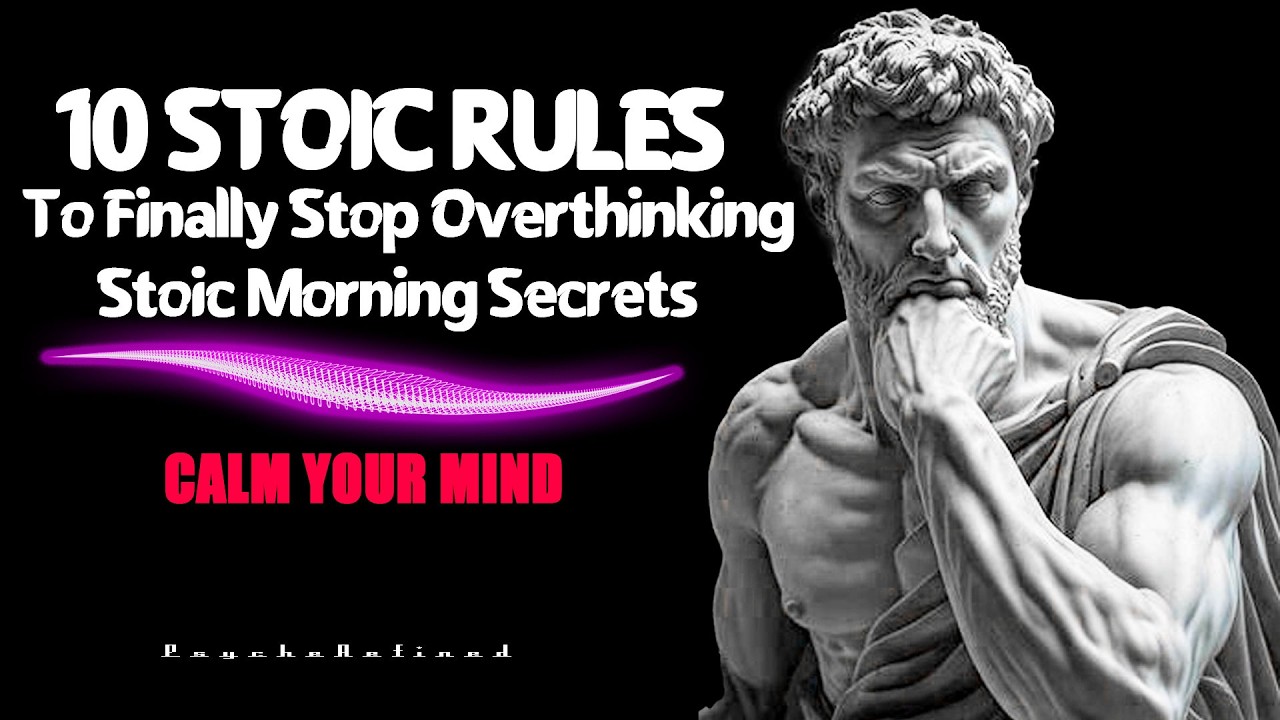 10 STOCIC RULES To Finally Stop Overthinking | Stocic Morning  Secrets