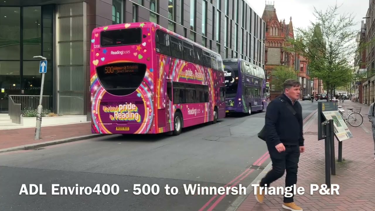 Buses in Reading.