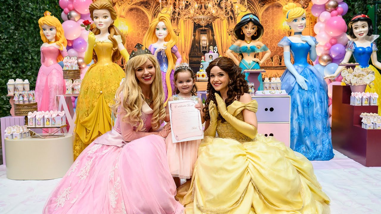 Festa com Princesas! 3 anos Isabela - Festa no Buffet Brigadeiro em Curitiba