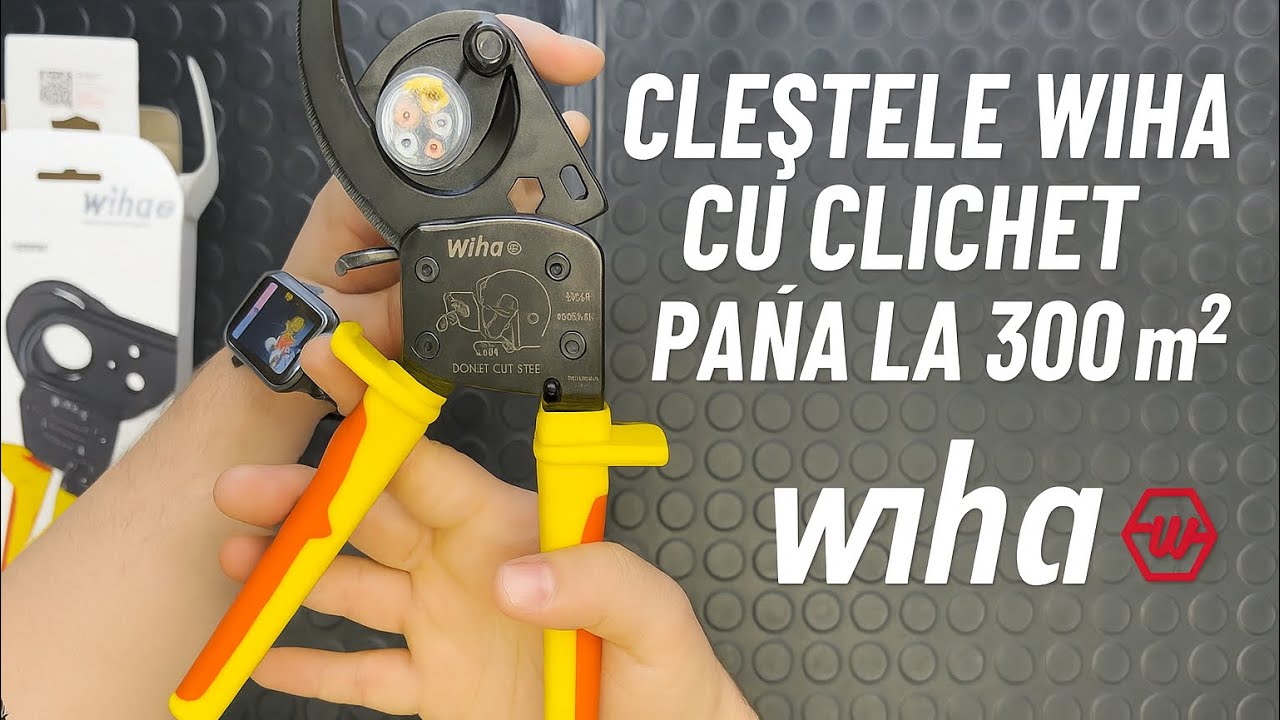 🔧 Testăm cleștele Wiha cu clichet până la 300 mm² 🔥 + Giveaway Tester priză Wiha 🎁
