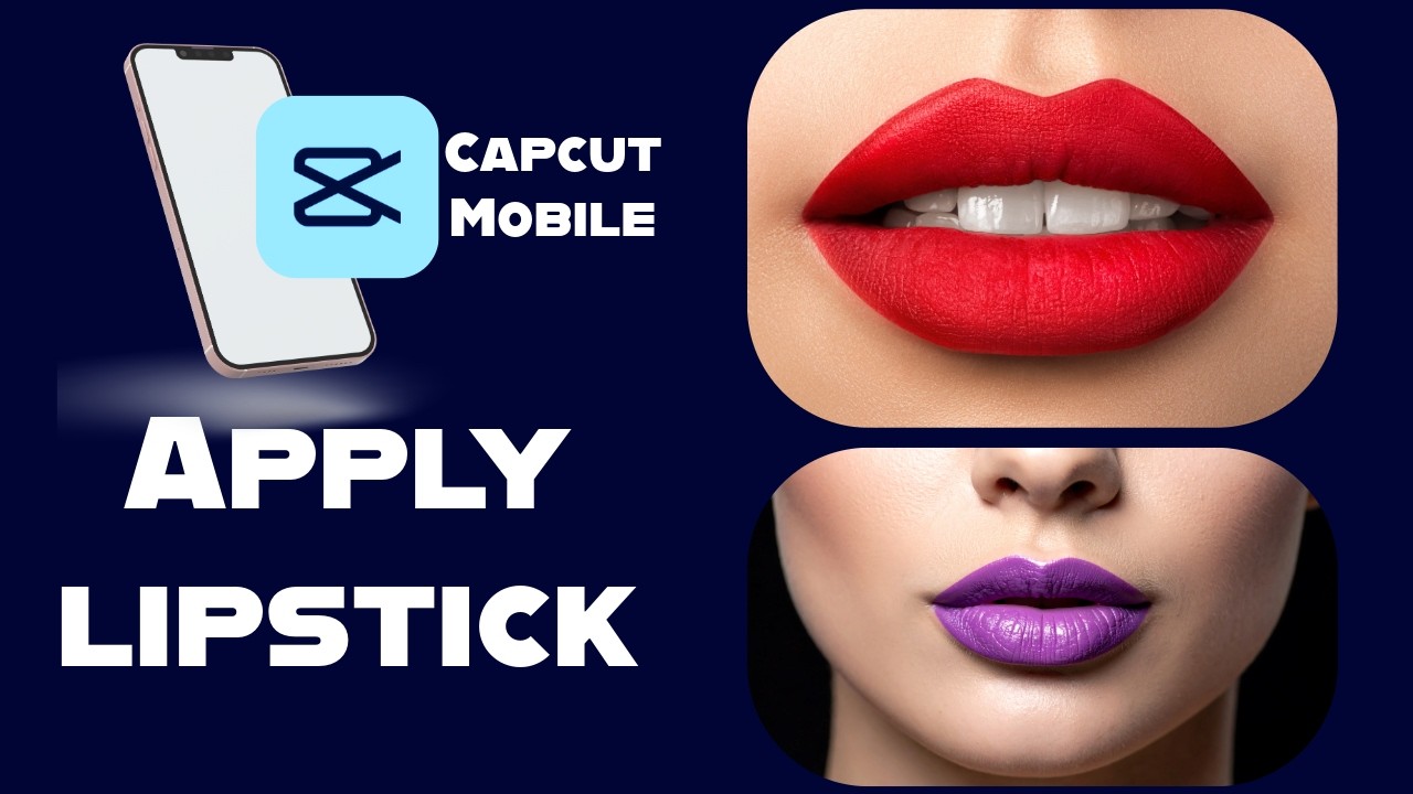 Apply Realistic Lipstick Using Capcut Mobile - Retouch tool