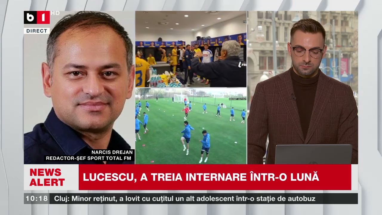 NARCIS DREJAN, SPORT TOTAL FM, DESPRE MESAJUL LUI LUCESCU ȘI SITUAȚIA NAȚIONALEI ROMÂNIEI_Știri B1TV