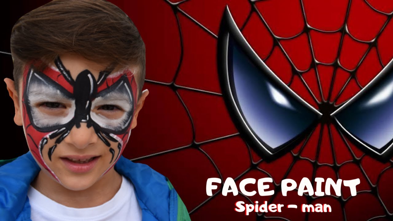 Spiderman FACE PAINT tutorial | TRUCCABIMBI