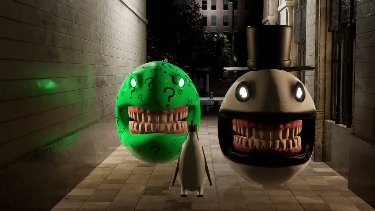 Alien and Pac-man Siren head【Full Version】