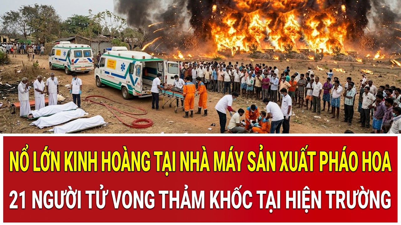 Bản tin trưa 2/3: Nổ lớn kinh hoàng tại nhà máy sản xuất pháo hoa, 21 người tử vong tại hiện trường