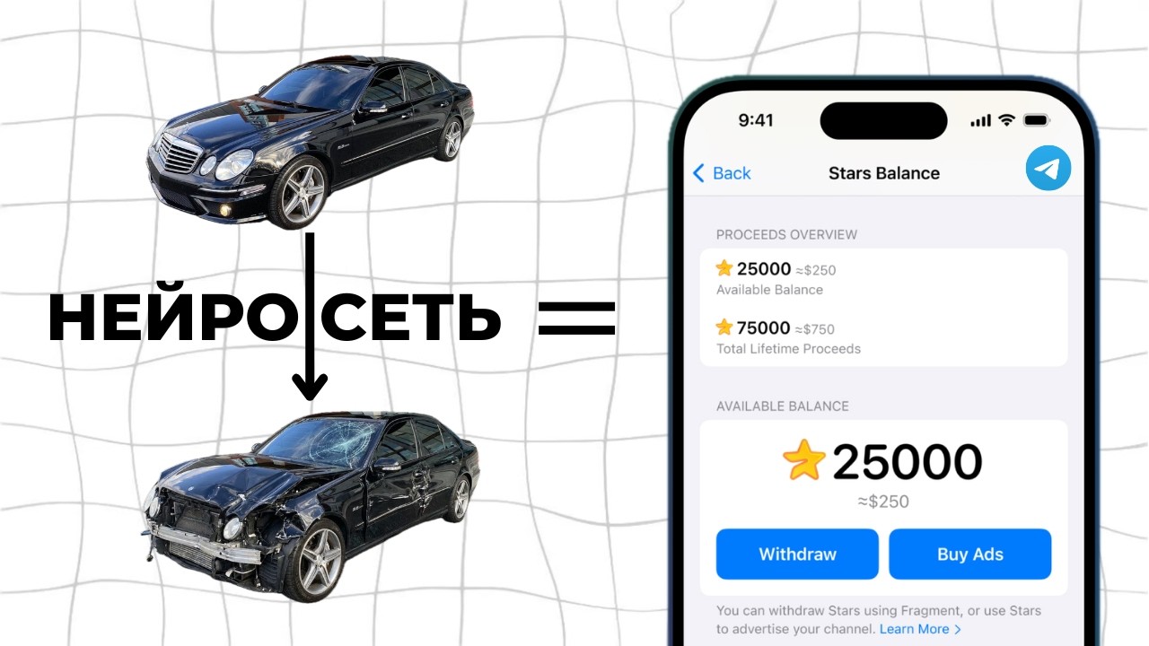 Сделал бота, который разбивает машины. Сколько он принёс?