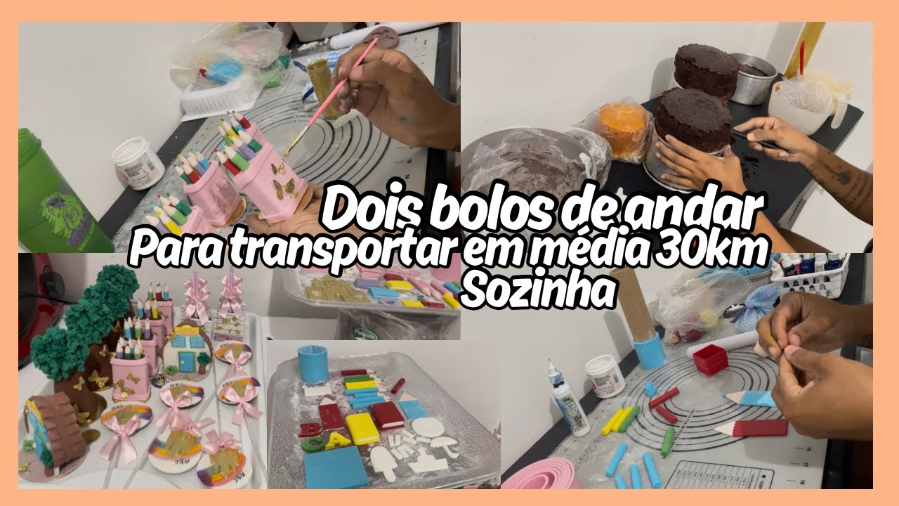 PRODUÇÃO INTENSA DE 2 ENCOMENDAS QUE VOU ENTREGAR AS DUAS NO MESMO HORÁRIO! BOLOS E DOCES PARA ABC