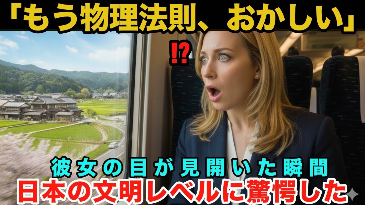 【海外の反応】ドイツ人女性が新幹線に初乗車！「発車したの気づかなかった…」常識が音もなく崩壊した瞬間 1