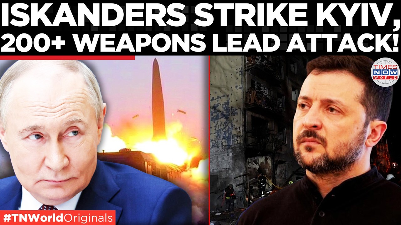 ISKANDER HITS KYIV: Russia Launches Massive Night Attack on Ukraine With 220 Missiles and Drones