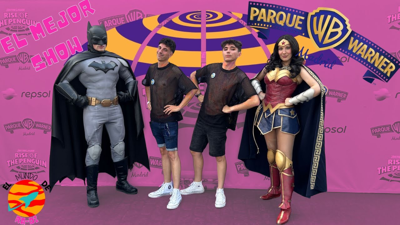 ASI FUE el Evento de Prensa de JUSTICE LEAGUE: RISE OF THE PENGUIN - Parque Warner Madrid