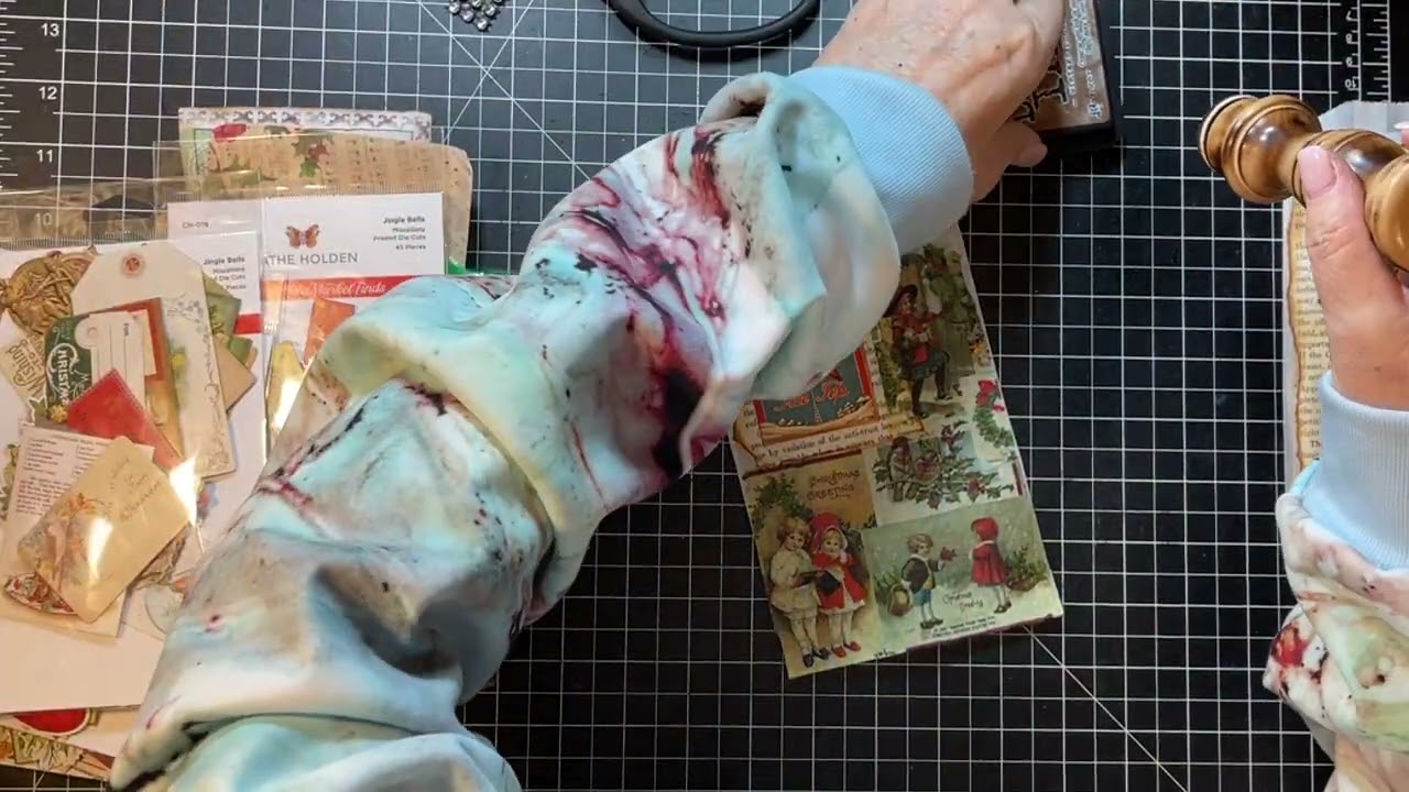 Decorating Christmas Ephemera! - Craft with Me!