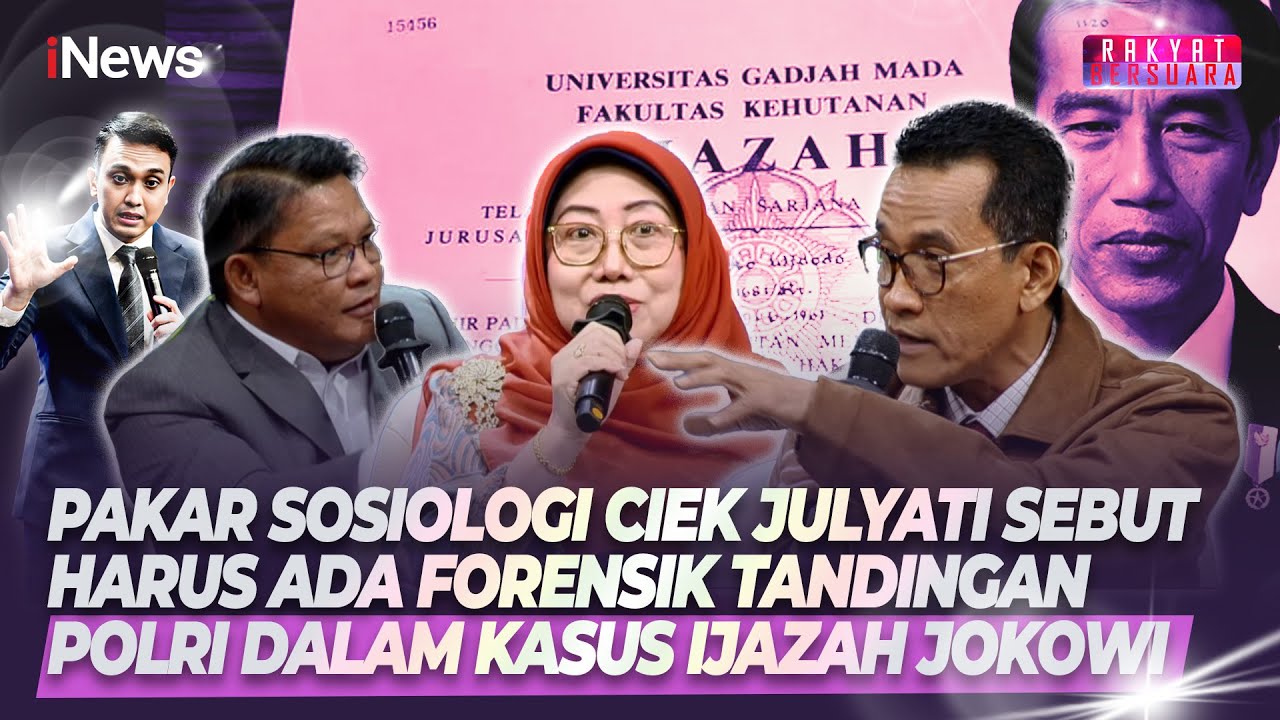 Kasus Ijazah Jokowi Memanas! Pakar Sosiologi Ciek Julyati Dorong Forensik Tandingan Polri