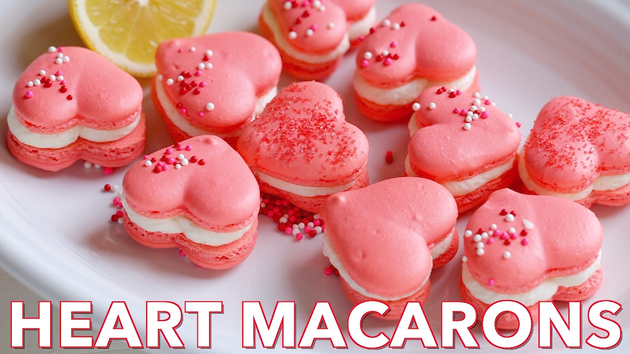 Как приготовить идеальное сердце Macarons с лимонным кремом | Идеальный рецепт макарон