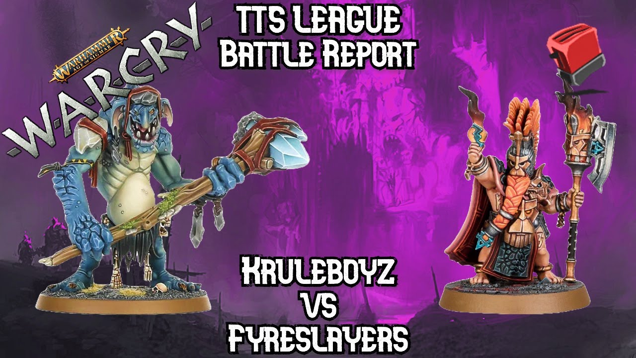 Kruleboyz vs Fyreslayers | Warcry TTS Battle Report