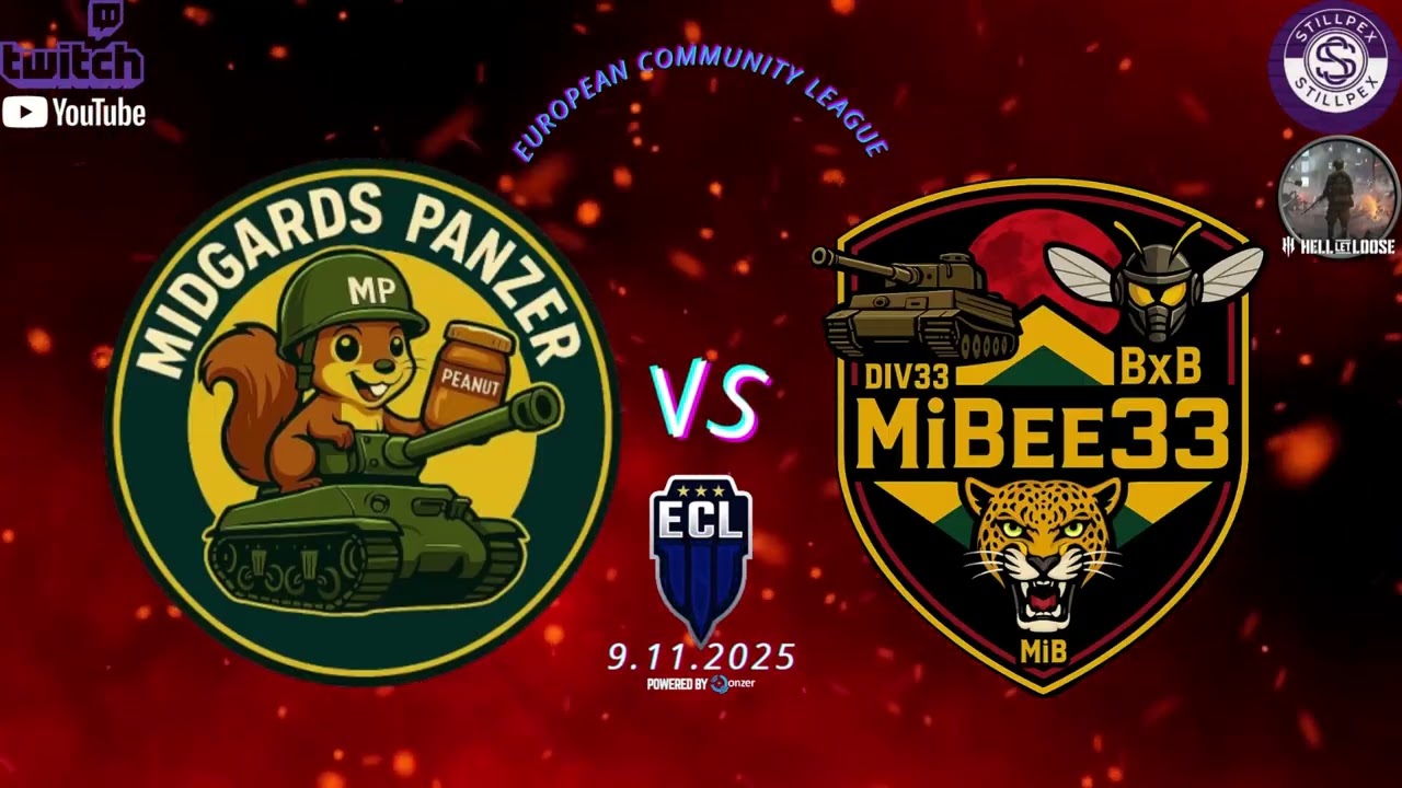 🔥🐝 HELL LET LOOSE 🪖 🔥 COMPETIVE ECL Midgards Panzer VS MIBEE33 🪖🔥 30min daly
