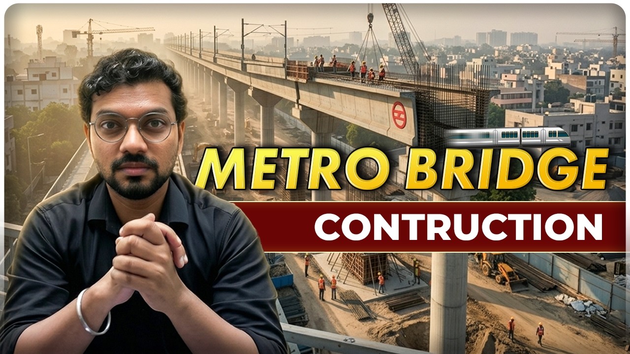 Elevated Metro Bridge Construction🏗 | Step-by-Step Construction Process